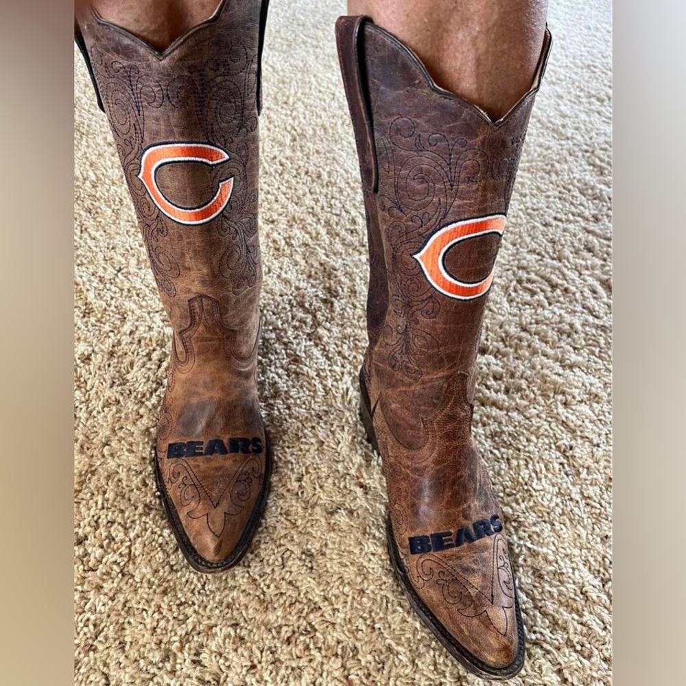 Chicago Bears cowboy boots